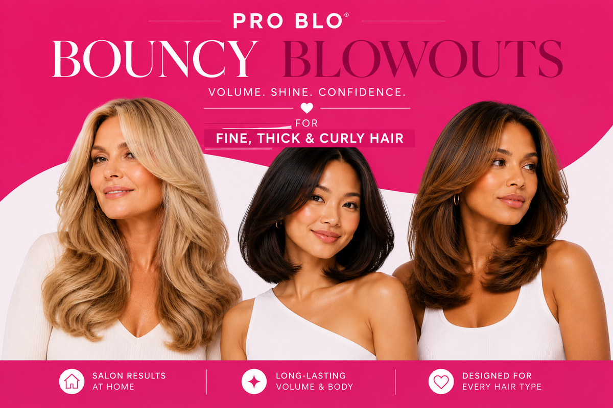 CurlME blow-dry brush set for fine, thick and curly hair