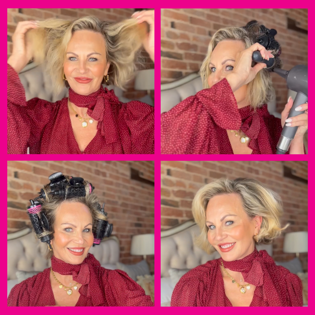 CurlME Starter Set 6 – Pro Blo blow-dry brush set for salon-worthy hair at home