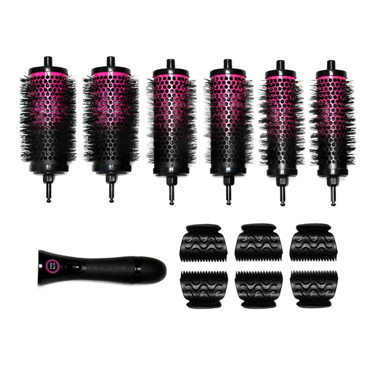 CurlME Starter Set – 6 detachable blow-dry brush barrels by Pro Blo