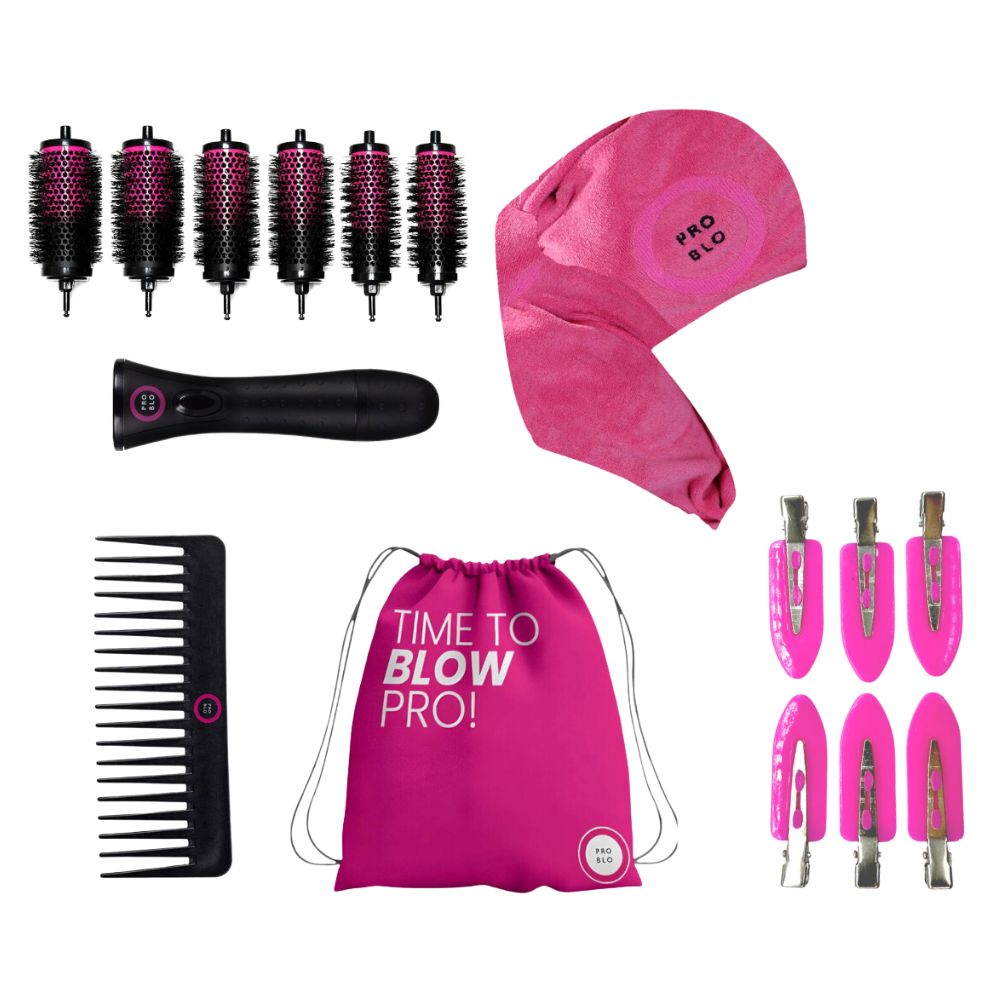 Pro Blo Saver Bundle – CurlME 6 brush barrel set with accessories